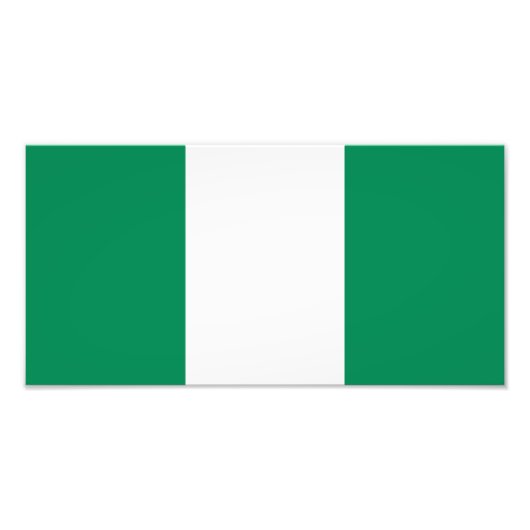 Flagge Nigerias Fotodruck (Vorne)