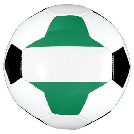 Flagge Nigerias Fußball (Gedreht)