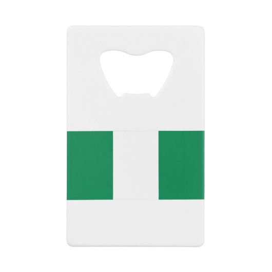 Flagge Nigerias Geldbeutel Flaschenöffner (Vorderseite)