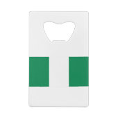 Flagge Nigerias Geldbeutel Flaschenöffner (Rückseite)
