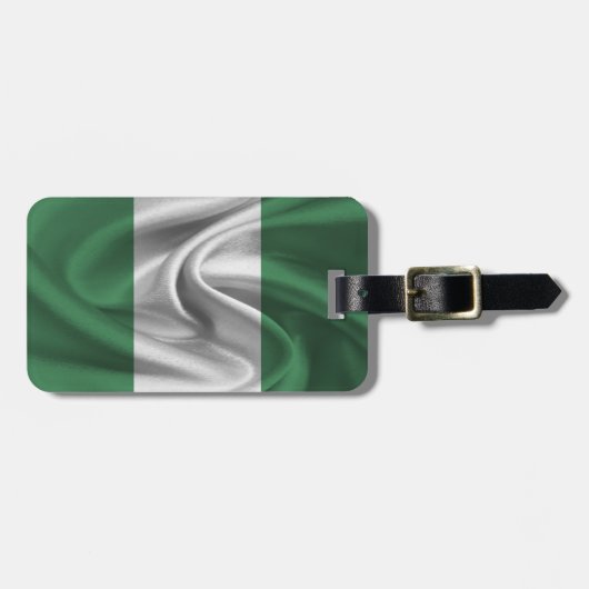 Flagge Nigerias Gepäckanhänger (Vorderseite horizontal)