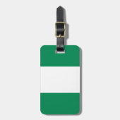 Flagge Nigerias Gepäckanhänger (Vorderseite vertikal)