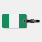 Flagge Nigerias Gepäckanhänger mit Ledergurt (Rückseite horizontal)