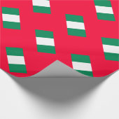 Flagge Nigerias Geschenkpapier (Ecke)