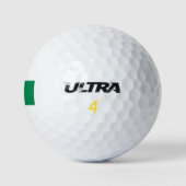 Flagge Nigerias Golfball (Logo)