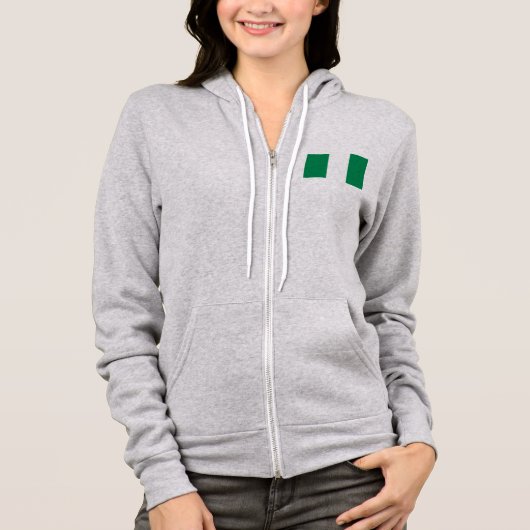 Flagge Nigerias Hoodie (Vorderseite)