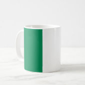 Flagge Nigerias Kaffeetasse (Vorderseite Links)