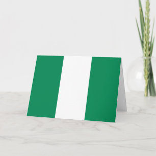 Flagge Nigerias Karte