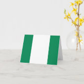 Flagge Nigerias Karte (Gelbe Blume)