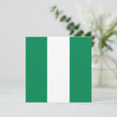 Flagge Nigerias Karte (Stehend Vorderseite)