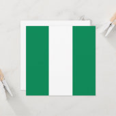 Flagge Nigerias Karte (Vorderseite/Rückseite Beispiel)