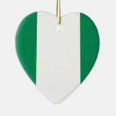 Flagge Nigerias Keramik Ornament (Rechts)