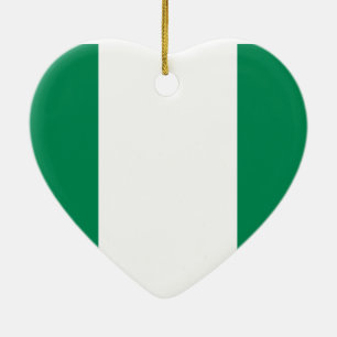 Flagge Nigerias Keramik Ornament