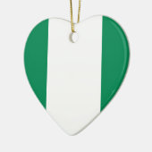 Flagge Nigerias Keramik Ornament (Links)