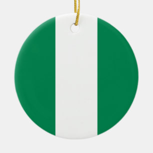 Flagge Nigerias Keramik Ornament