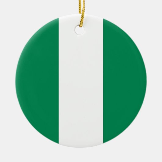 Flagge Nigerias Keramik Ornament (Vorne)