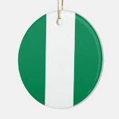 Flagge Nigerias Keramik Ornament (Links)