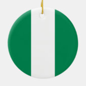 Flagge Nigerias Keramik Ornament (Hinten)