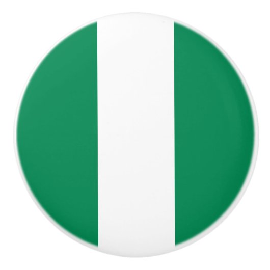 Flagge Nigerias Keramikknauf (Vorderseite)