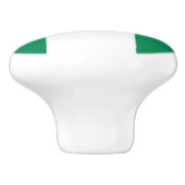 Flagge Nigerias Keramikknauf (Seitenansicht)