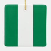 Flagge Nigerias Keramikornament (Rückseite)