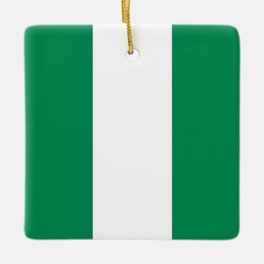 Flagge Nigerias Keramikornament (Vorderseite)