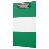 Flagge Nigerias Klemmbrett (Links)