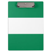 Flagge Nigerias Klemmbrett (Vorderseite)