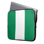 Flagge Nigerias Laptopschutzhülle (Vorderseite Links)