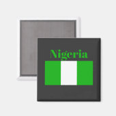 Flagge Nigerias Magnet (Vorderseite/Rückseite)