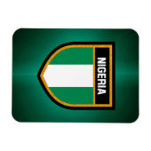 Flagge Nigerias Magnet (Horizontal)