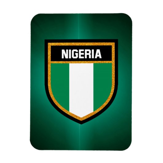 Flagge Nigerias Magnet (Vertikal)