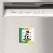 Flagge Nigerias Magnet (In Situ (Geschirrspüler))