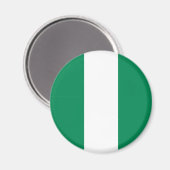 Flagge Nigerias Magnet (Vorderseite/Rückseite)
