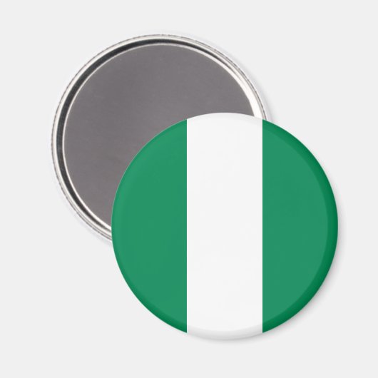 Flagge Nigerias Magnet (Vorderseite/Rückseite)