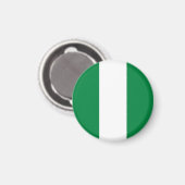 Flagge Nigerias Magnet (Vorderseite/Rückseite)