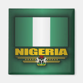 Flagge Nigerias Magnet (Vorne)