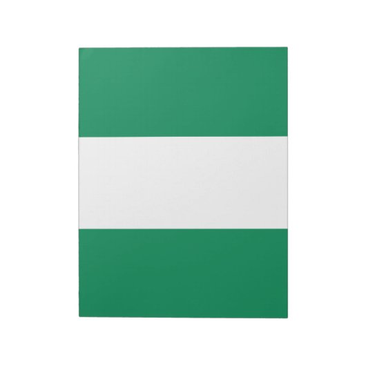 Flagge Nigerias Notizblock (Rotiert)