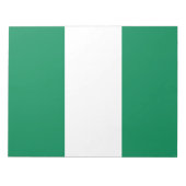 Flagge Nigerias Notizblock (Vorderseite)