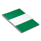 Flagge Nigerias Notizblock (Rechte Seite)