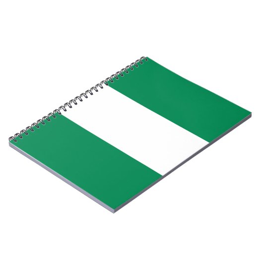 Flagge Nigerias Notizblock (Linke Seite)