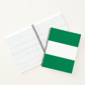 Flagge Nigerias Notizblock (Innenseite)