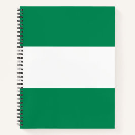 Flagge Nigerias Notizblock