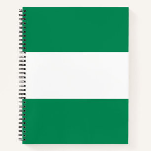 Flagge Nigerias Notizblock