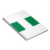 Flagge Nigerias Notizblock (Rechte Seite)