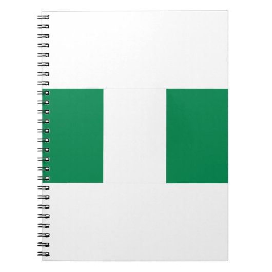 Flagge Nigerias Notizblock (Vorderseite)