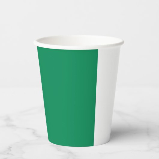 Flagge Nigerias Pappbecher (Vorderseite)