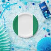 Flagge Nigerias Pappteller (Party)