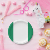 Flagge Nigerias Pappteller (Party)