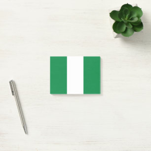 Flagge Nigerias Post-it Klebezettel